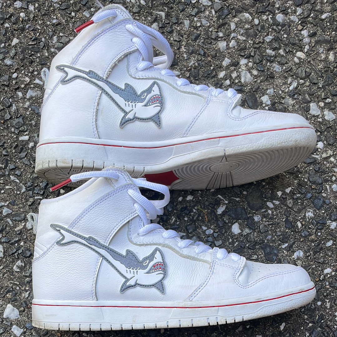 Oski x Nike SB Dunk High "Great White Shark"