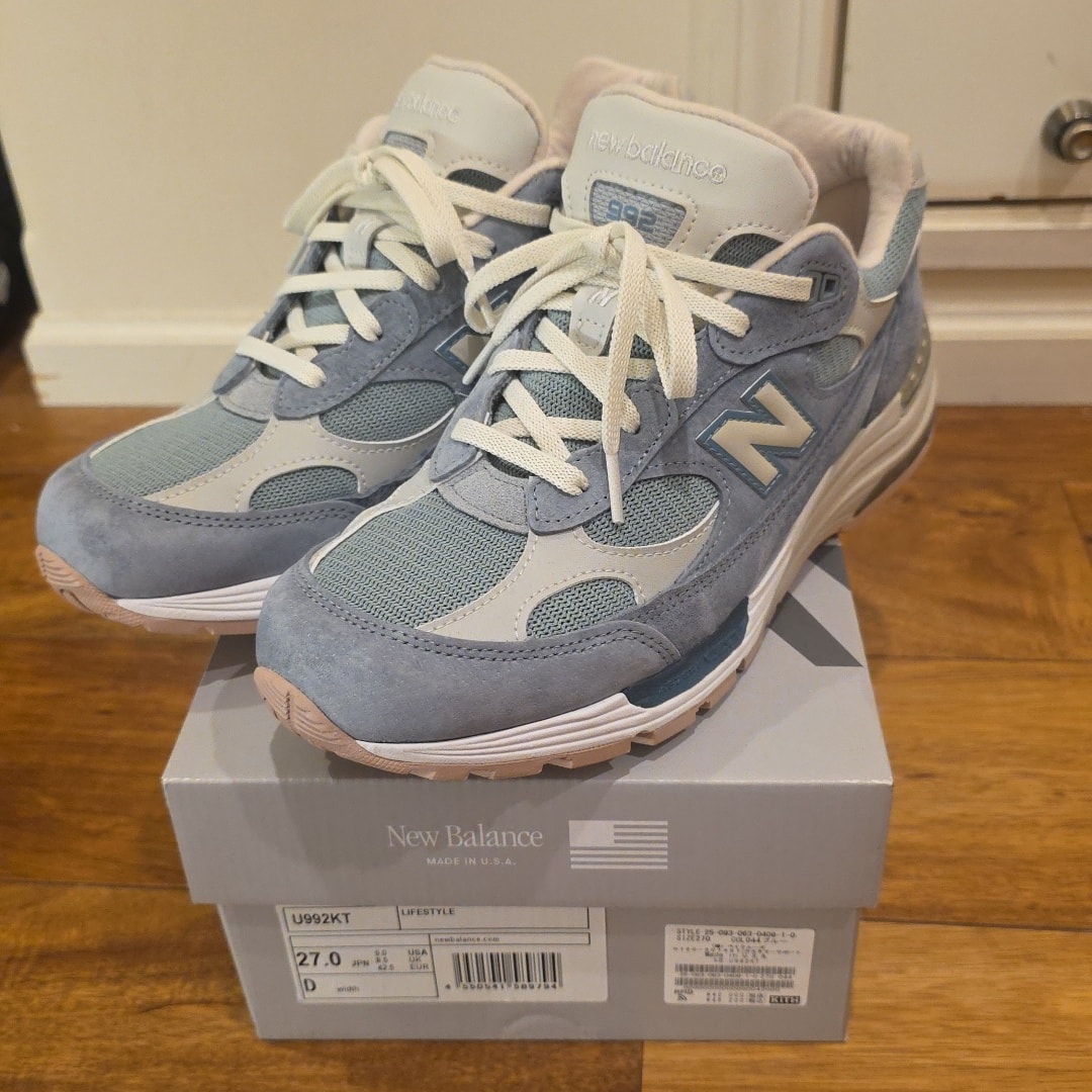KITH × New Balance 992 "Aegean Blue/Shadow Gray"