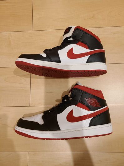 NIKE AIR JORDAN 1 MID "BLACK/RED/WHITE"