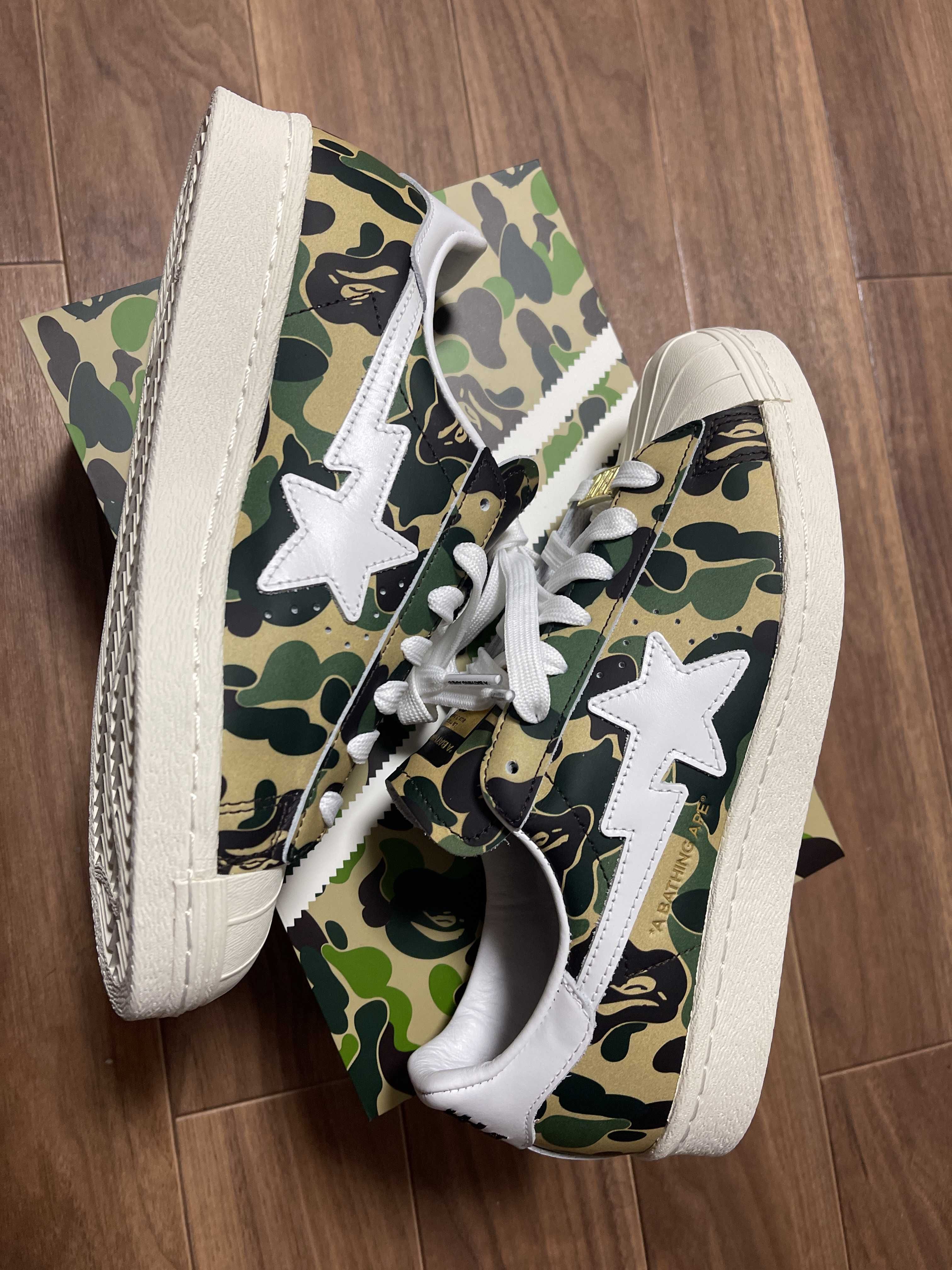 A BATHING APE®︎ × adidas Superstar 80's "Green Camo"