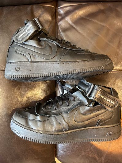 COMME des GARCONS × NIKE AIR FORCE 1 MID "BLACK"