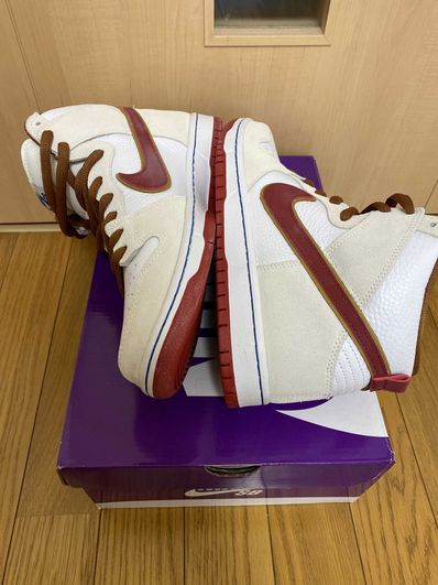 Nike Dunk High Pro "Sail/Team Crimson"