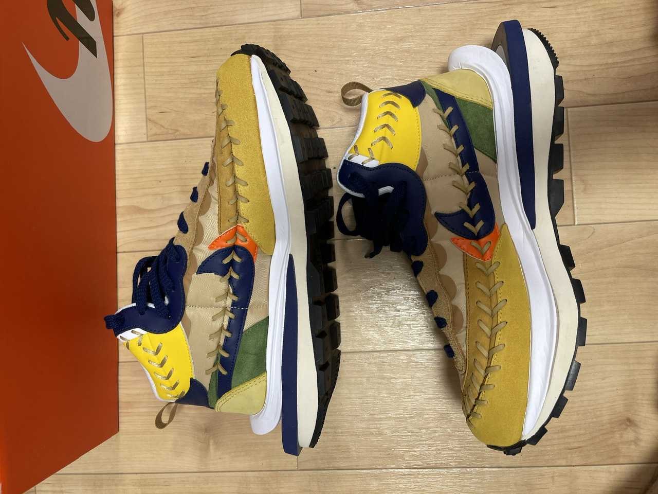 Jean-Paul Gaultier × sacai × Nike VaporWaffle "Sesame/Multi Color"