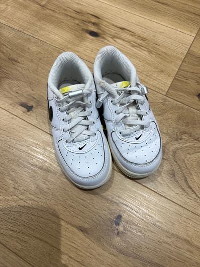 Nike TD Air Force 1 Low '07 LV8 "White/Black/Yellow"