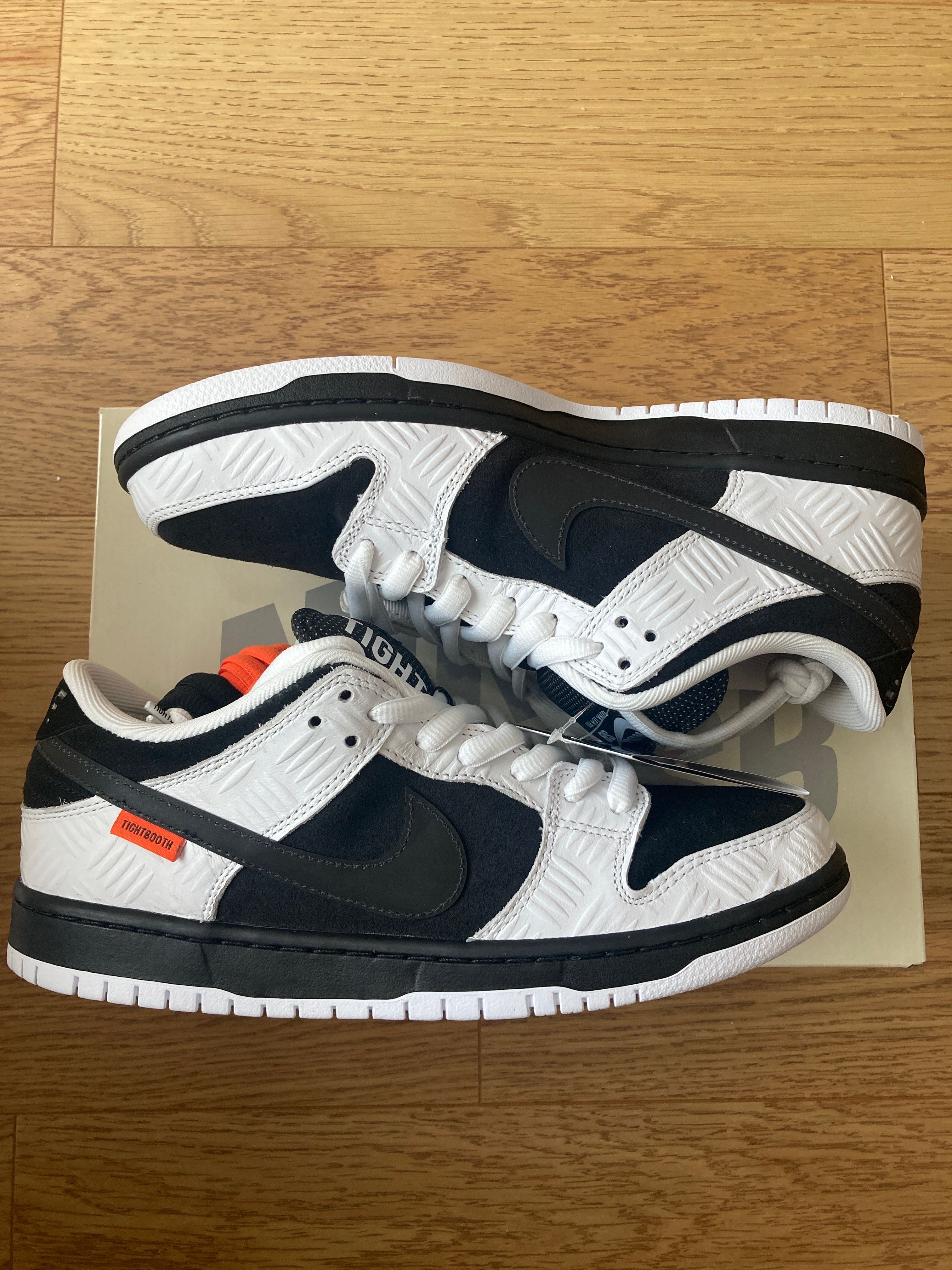 TIGHTBOOTH × Nike SB Dunk Low Pro QS "Black and White"