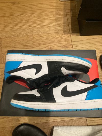 Nike Air Jordan 1 Low OG "Black and Dark Powder Blue/UNC"