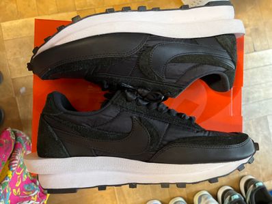 sacai × Nike LDV Waffle "Triple Black"