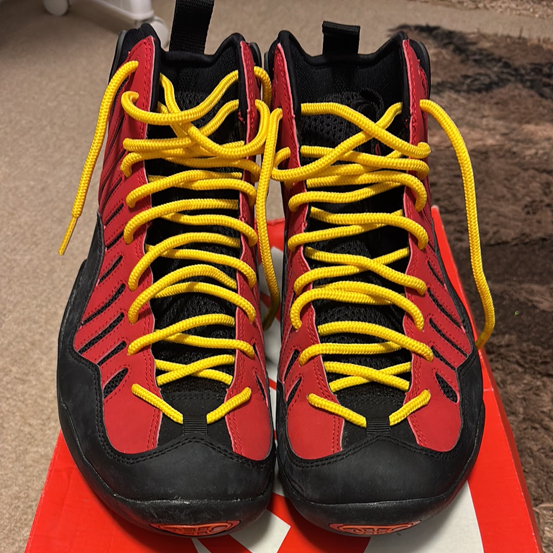 Nike Air Bakin "Black/Metallic Silver/Varsity Red/Orange Blaze" ソールスウッシュ:ホワイト (2014)