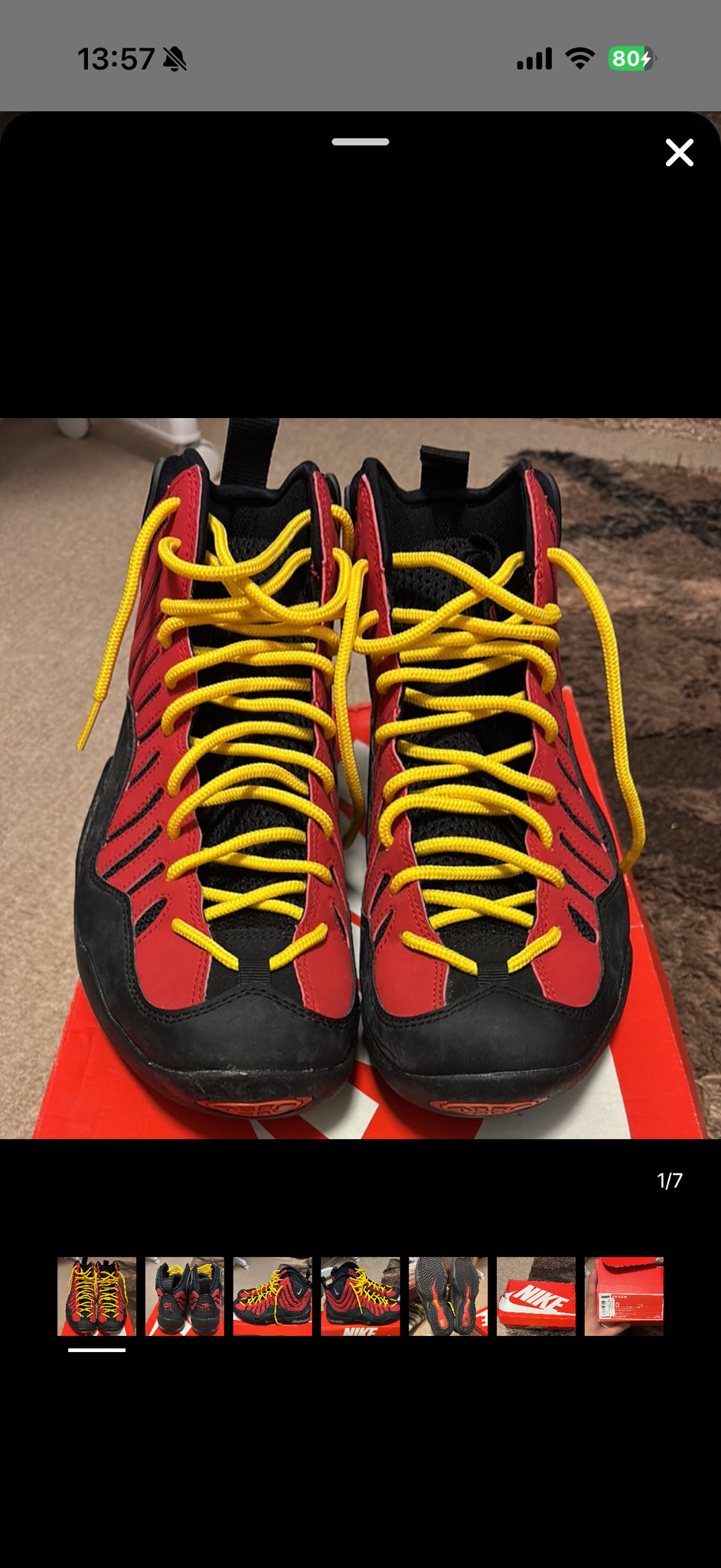 Nike Air Bakin "Black/Metallic Silver/Varsity Red/Orange Blaze" ソールスウッシュ:ホワイト (2014)