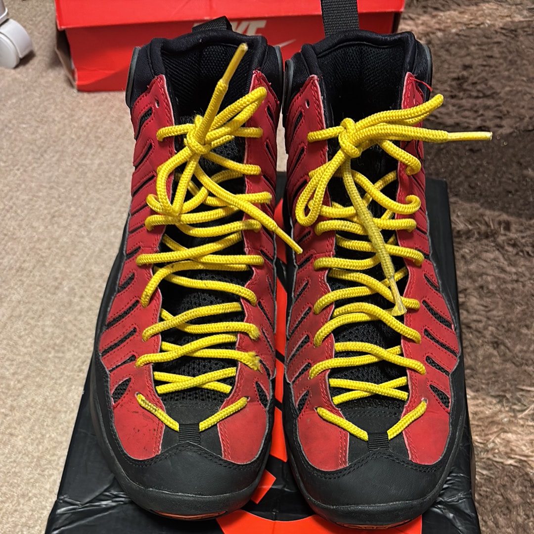 Nike Air Bakin "Black/Metallic Silver/Varsity Red/Orange Blaze" ソールスウッシュ:ホワイト (2014)