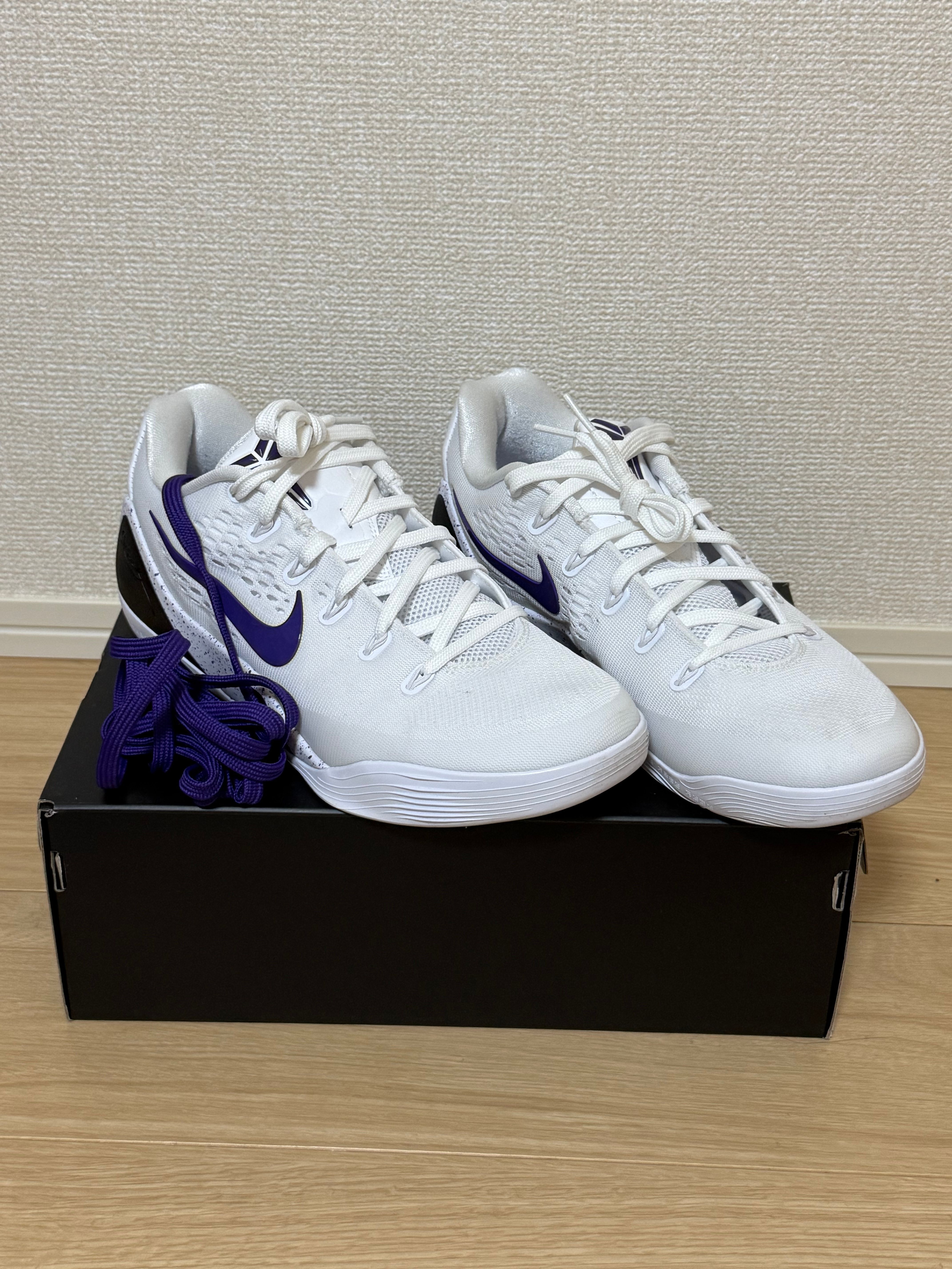 Nike Kobe 9 Elite Low EM Protro "White/White/Court Purple"