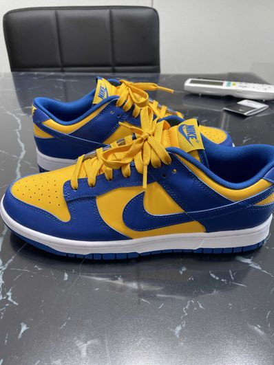 Nike Dunk Low "Blue Jay and University Gold"