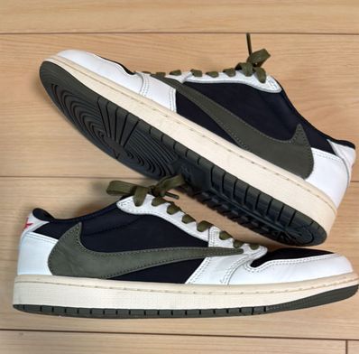 Travis Scott × Nike Women's Air Jordan 1 Low OG "Medium Olive"