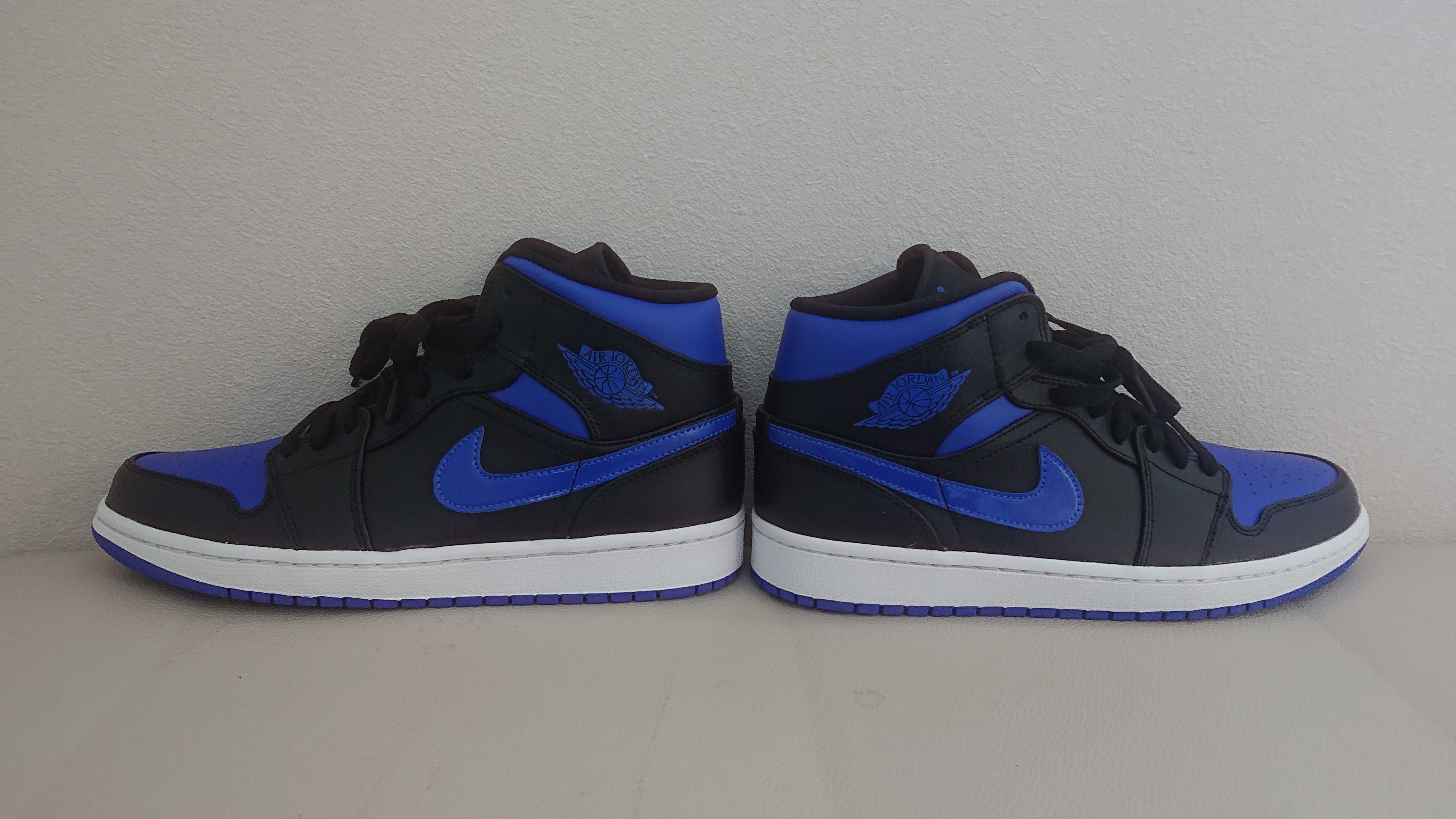 NIKE AIR JORDAN 1 MID "BLACK/BLUE"