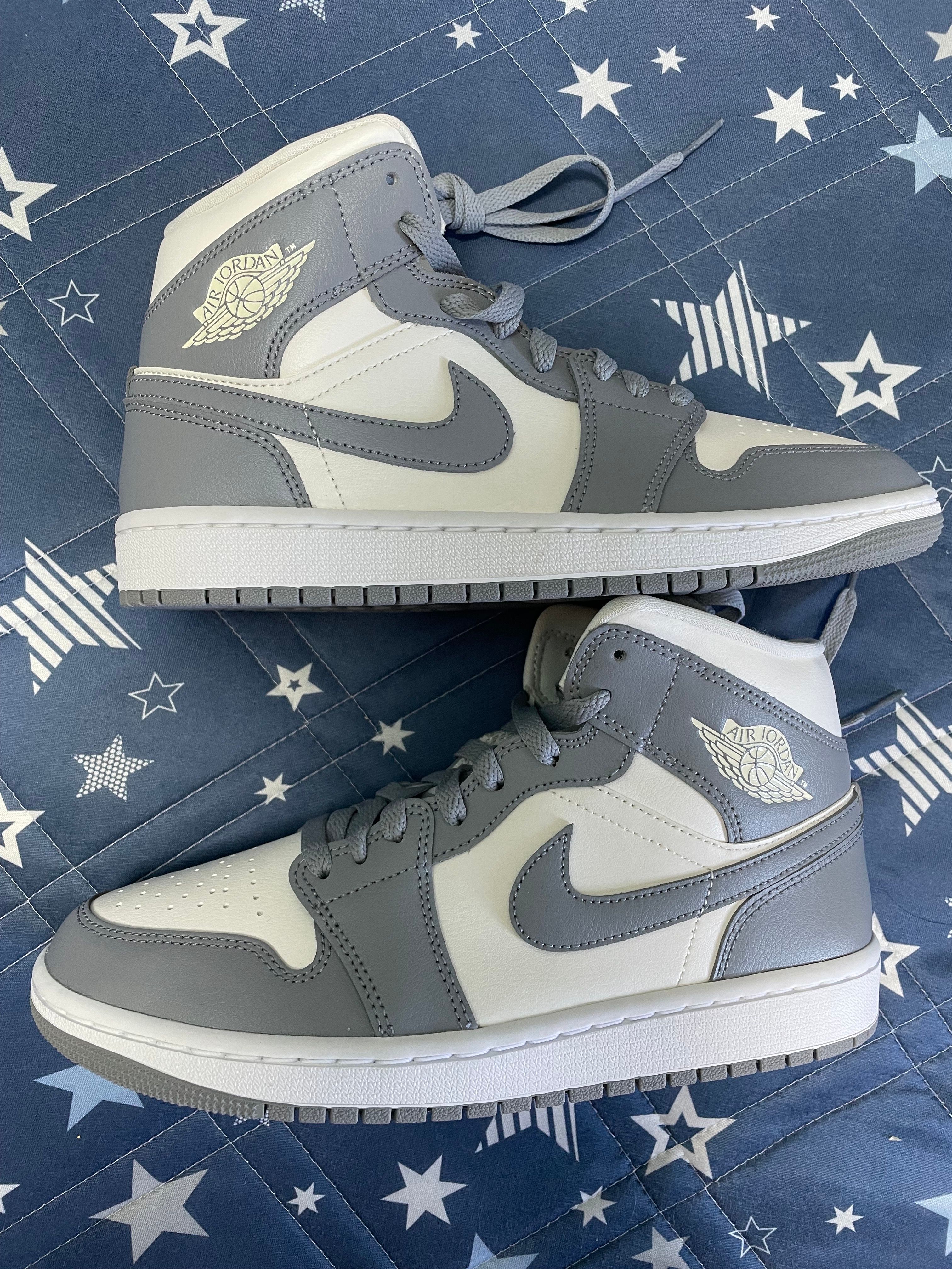 Nike Women's Air Jordan 1 Mid "Grey/Sail"