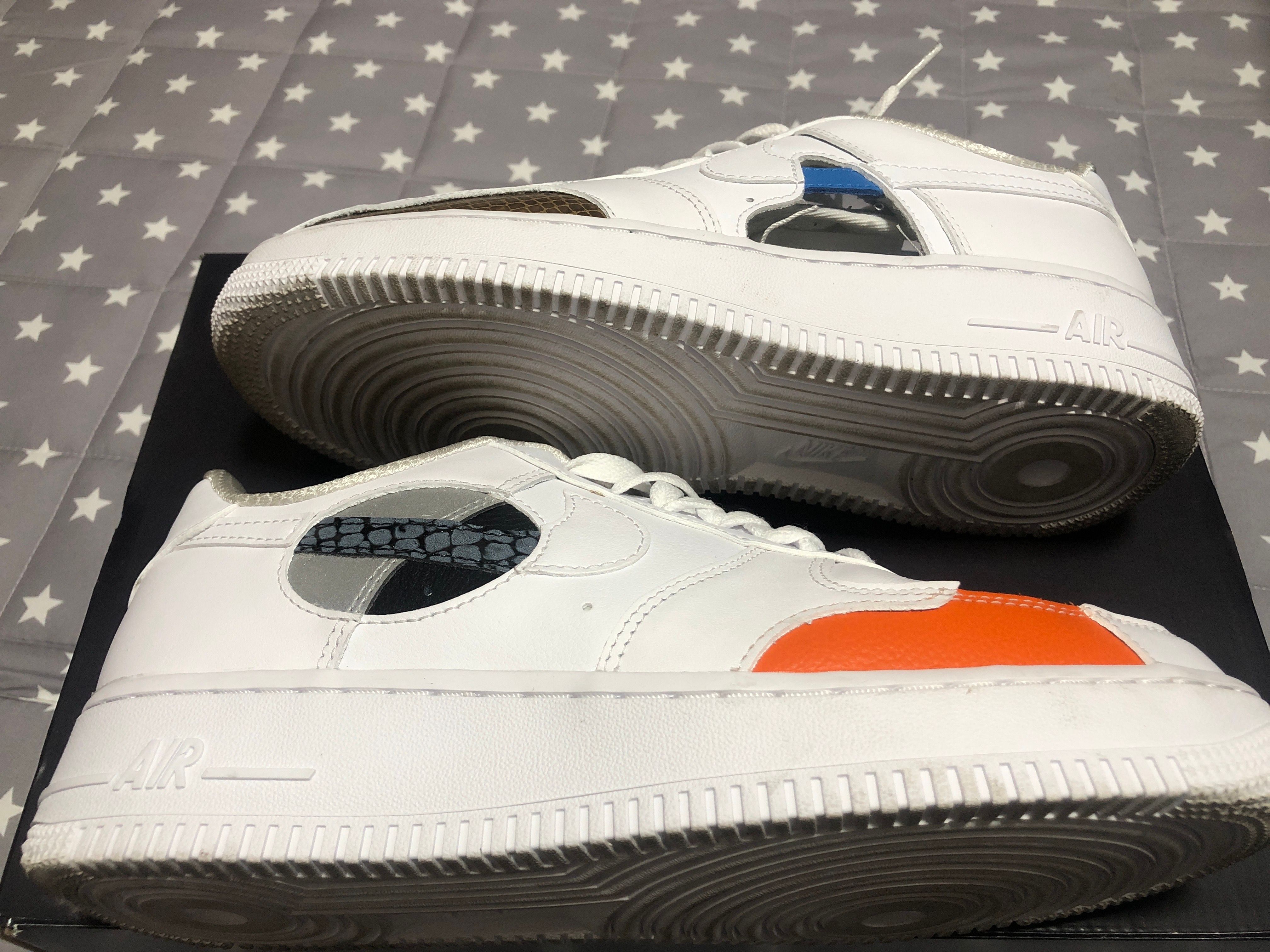 Nike Women's Air Force 1 Low '07 "White and Safety Orange"