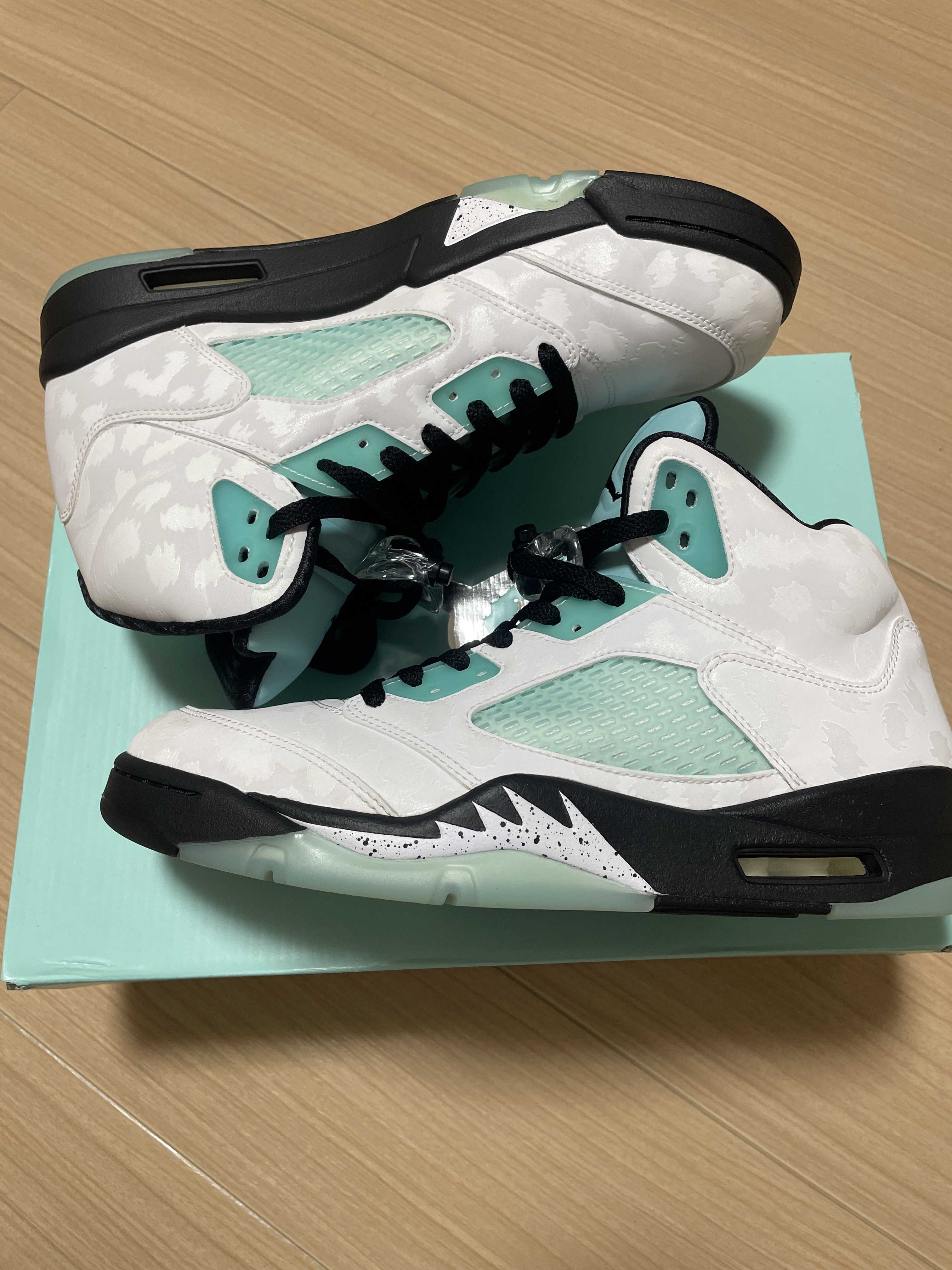 Nike Air Jordan 5 "White/Black/Island Green"
