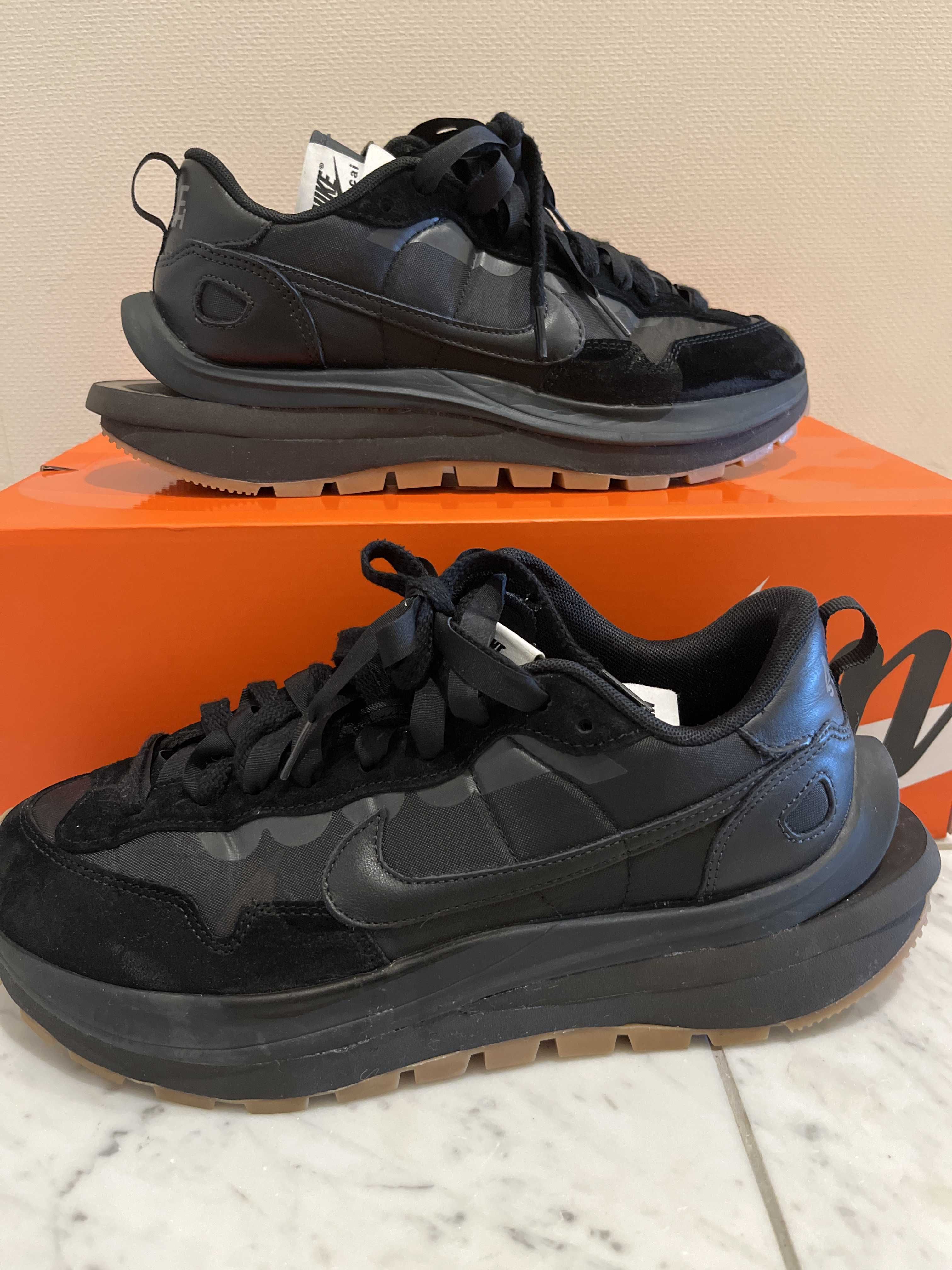 sacai × Nike VaporWaffle "Black Gum"