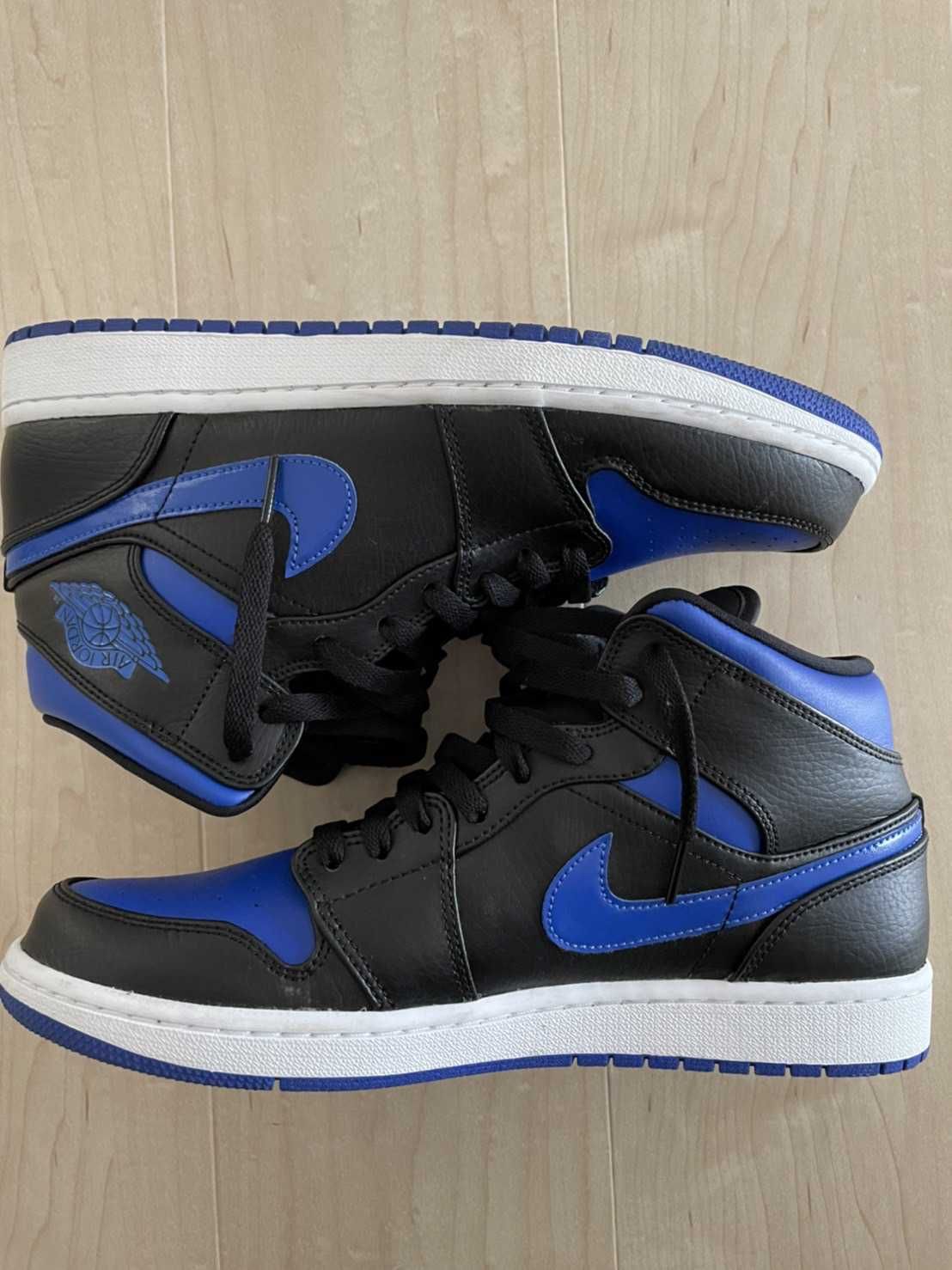 NIKE AIR JORDAN 1 MID "BLACK/BLUE"