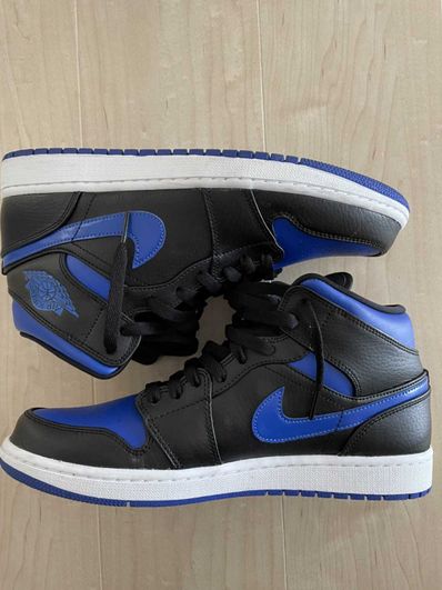 NIKE AIR JORDAN 1 MID "BLACK/BLUE"