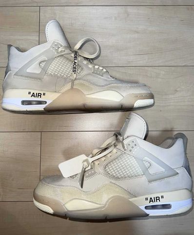 Off-White × Nike Women's Air Jordan 4 SP "Sail"