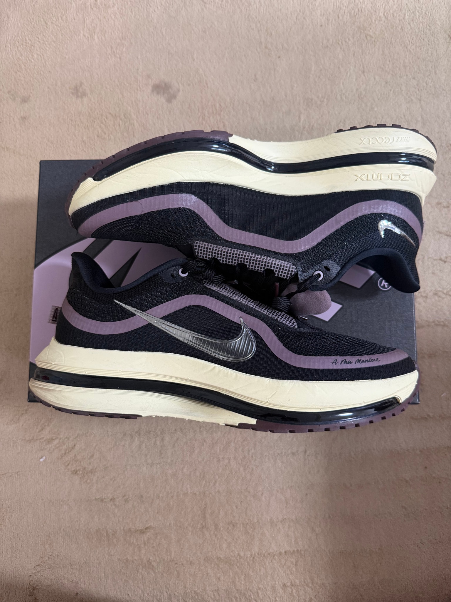 A Ma Maniere × Nike Pegasus Premium "Black/Burgundy Crush"