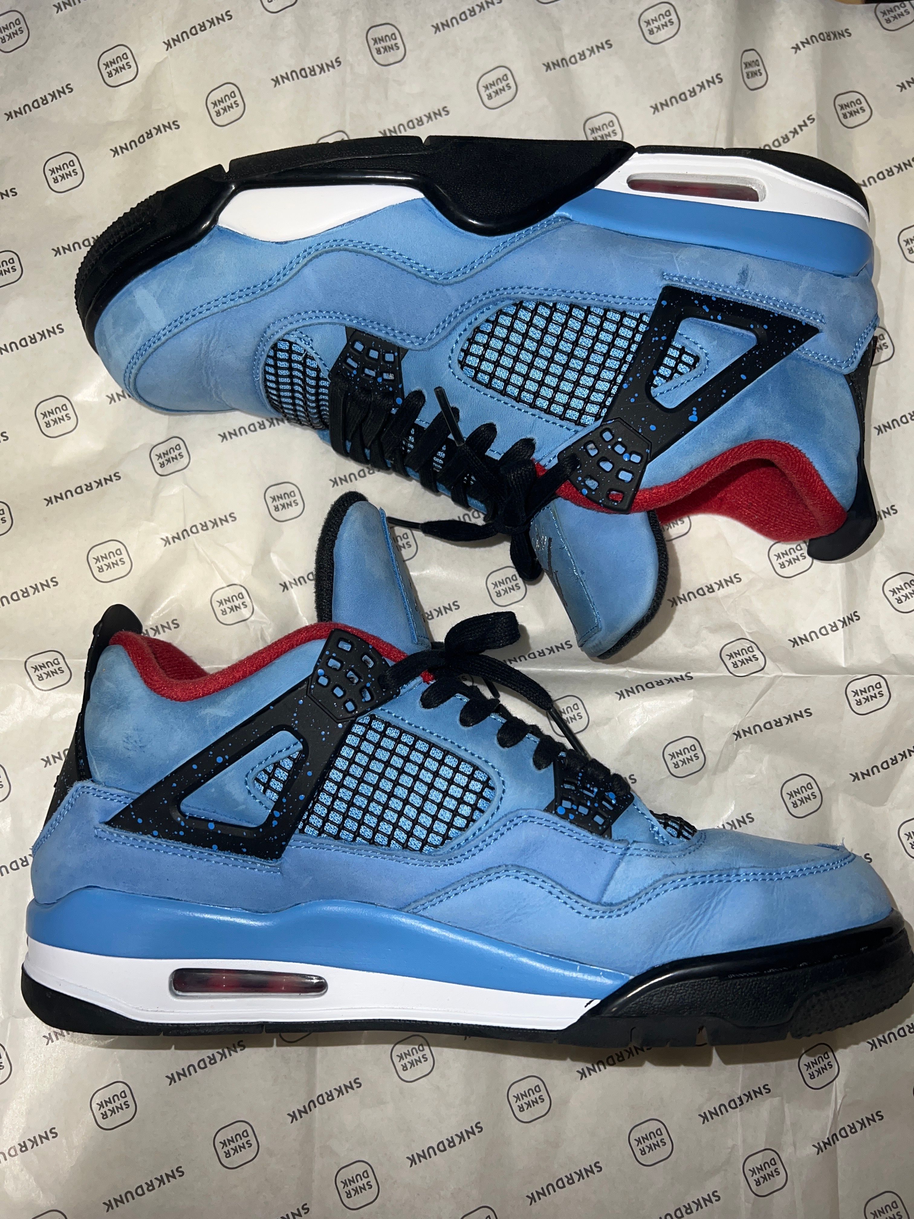 Travis Scott × Nike Air Jordan 4 Retro Cactus Jack "University Blue"