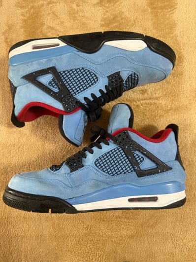 Travis Scott × Nike Air Jordan 4 Retro Cactus Jack "University Blue"