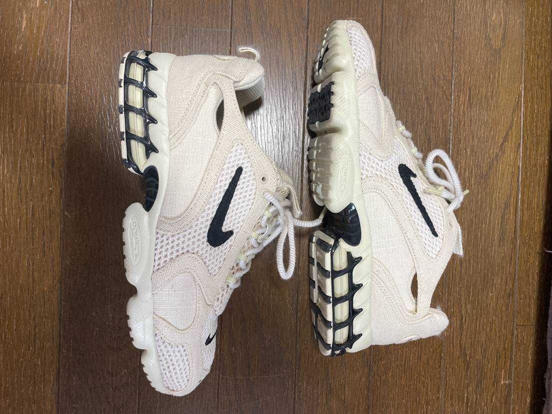 Stussy × Nike Air Zoom Spiridon CG 2 "Fossil/Black"