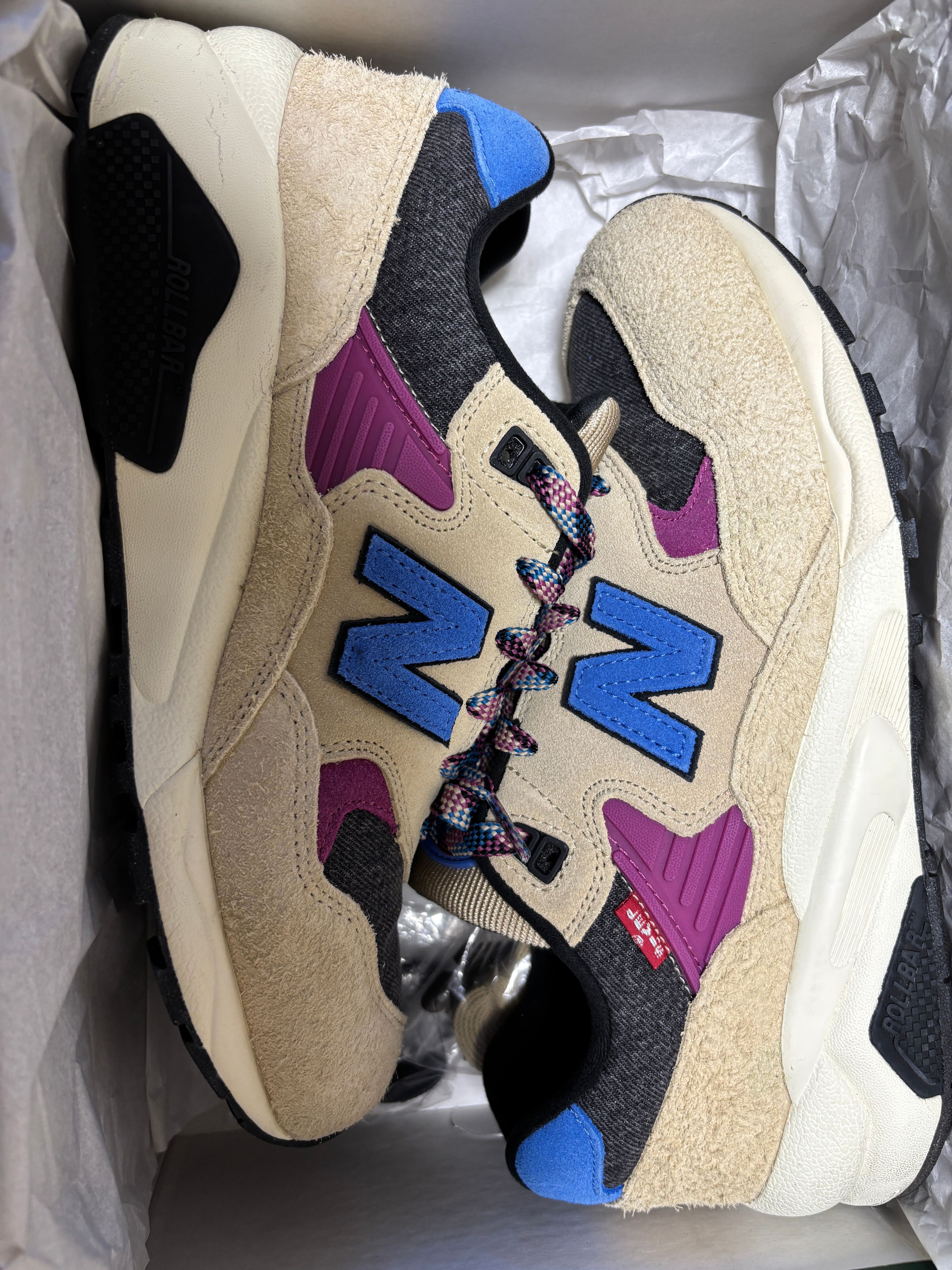 Levi's × New Balance 580 "Beige/Grey/Blue"