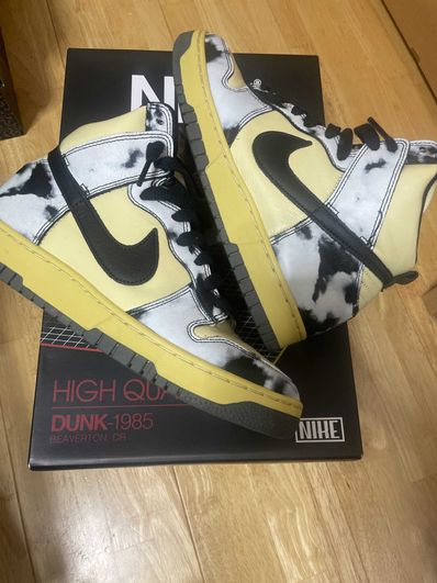 Nike Dunk High "Black Acid Wash"