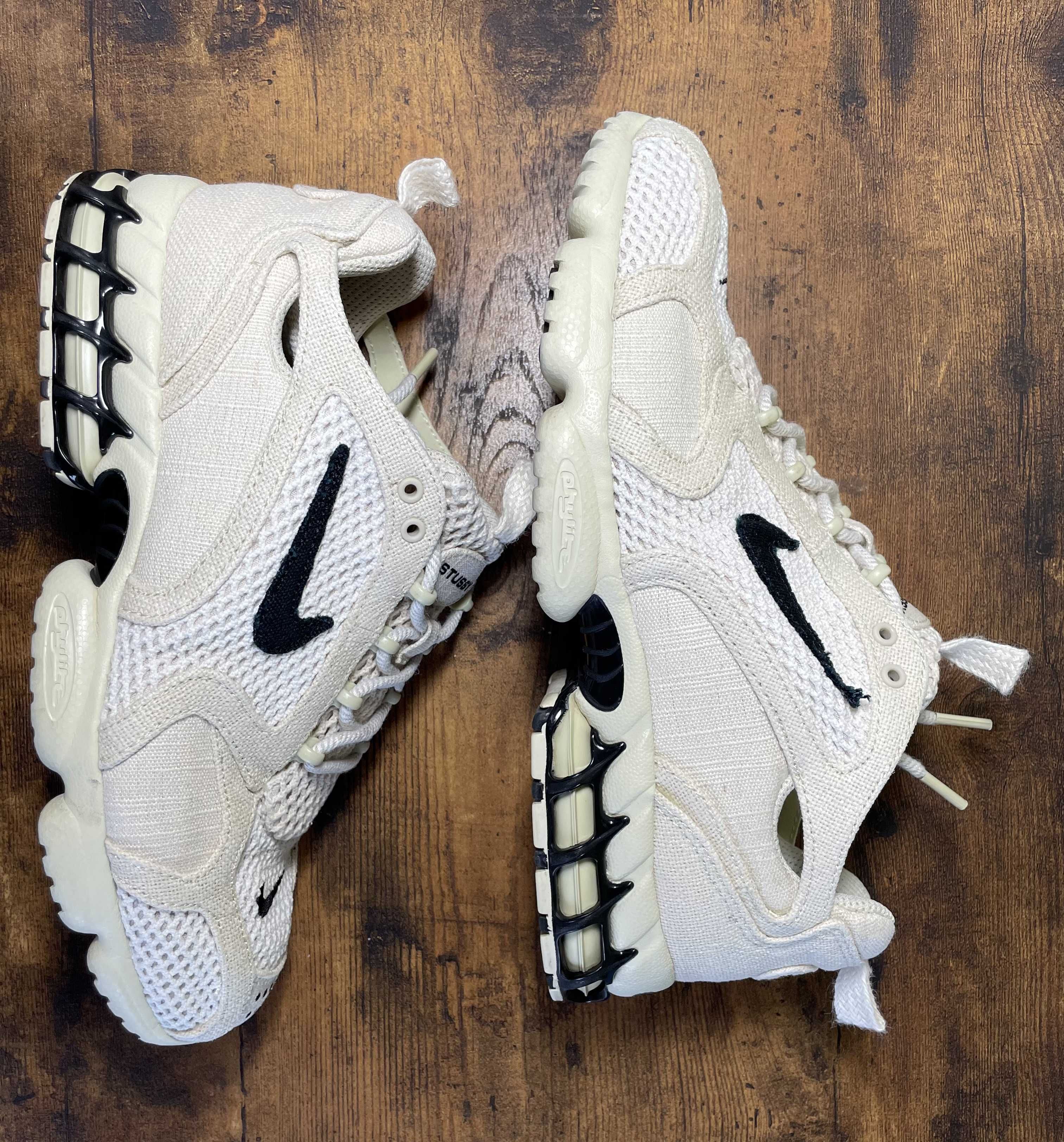 Stussy × Nike Air Zoom Spiridon CG 2 "Fossil/Black"