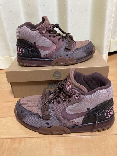 Travis Scott x Nike Air Trainer 1 SP "Archaeo Brown and Rust Pink"