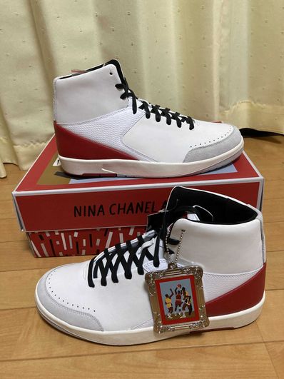 Nina Chanel Abney × Nike Women's Air Jordan 2 High "White and Gym Red"