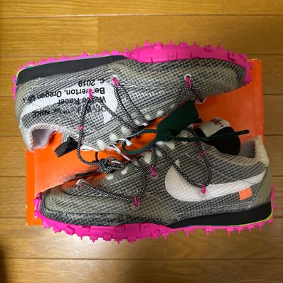 Off-White × Nike Women's Waffle Racer "Vivid Black"