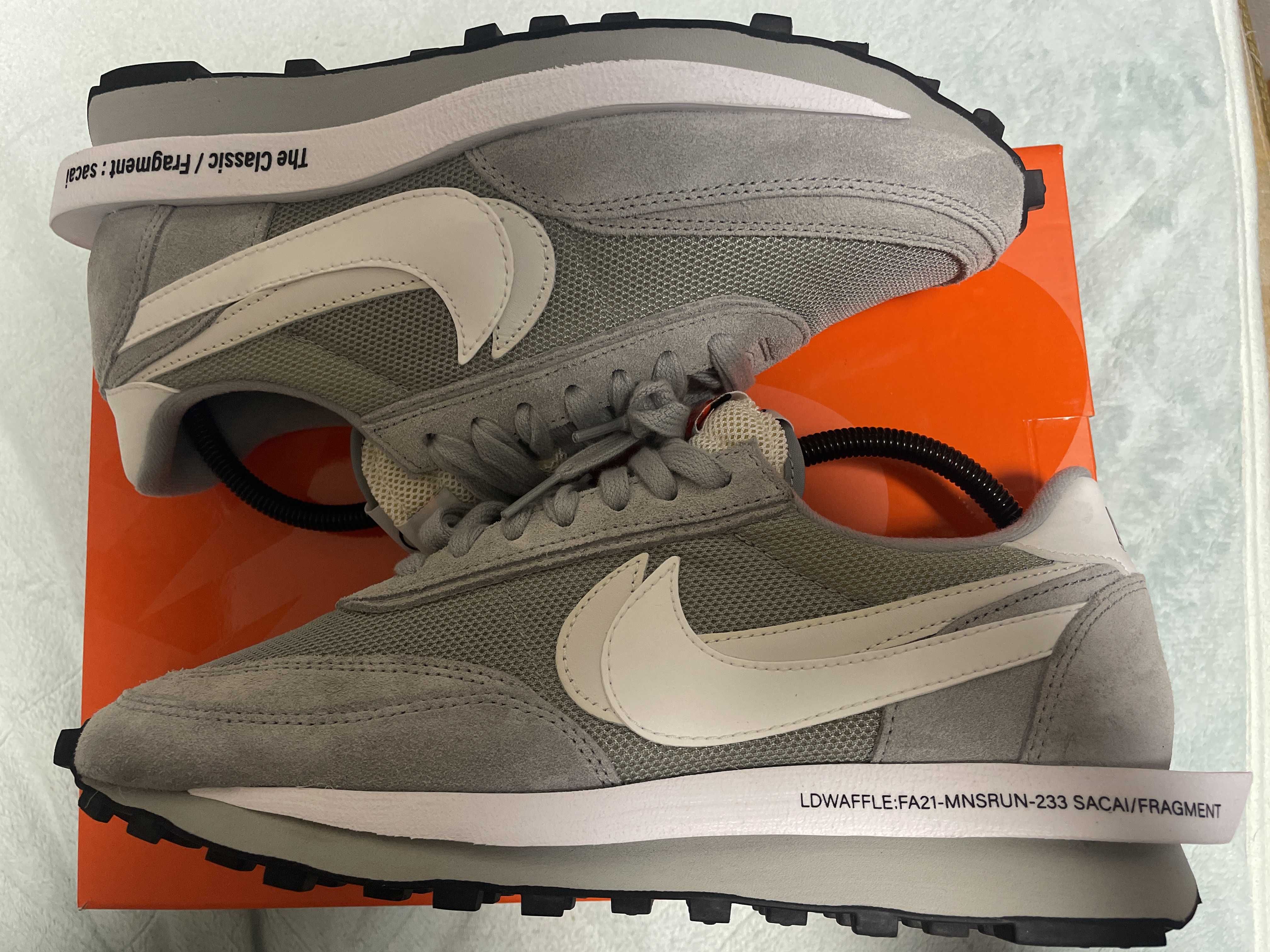 Fragment × sacai × Nike LD Waffle "Light Smoke Grey"