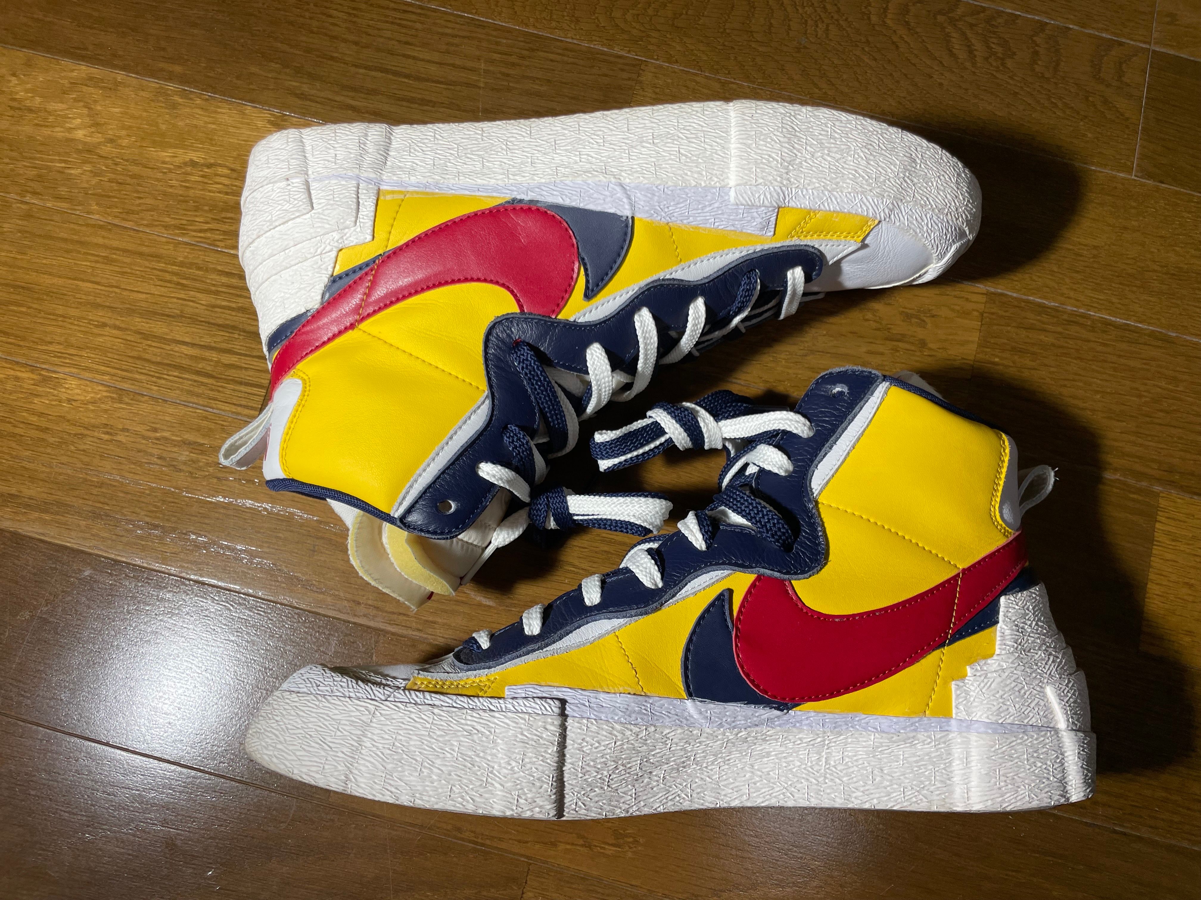 sacai × Nike Blazer Mid "Varsity Maize/Varsity Red"