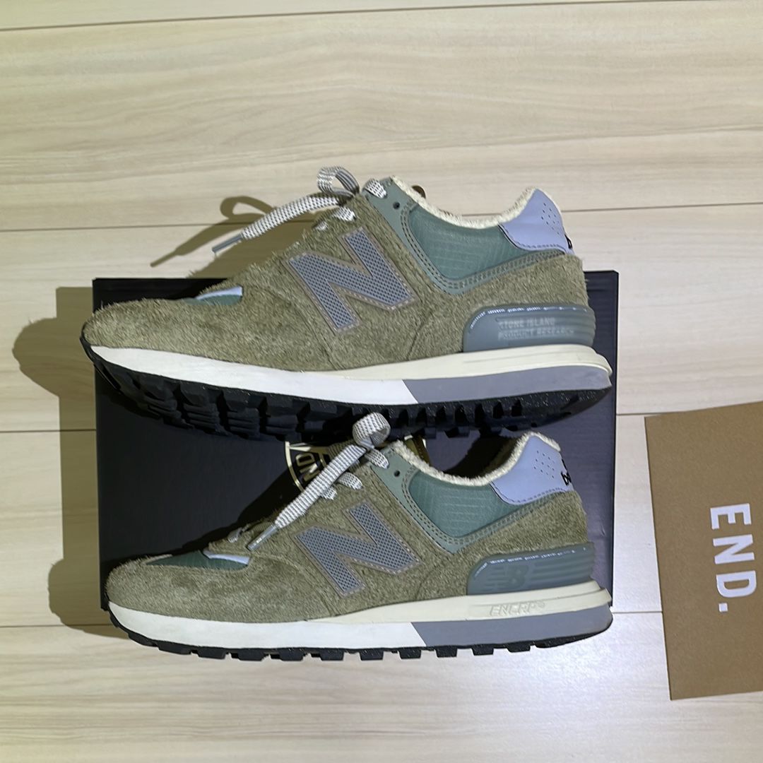 Stone Island × New Balance 574 Legacy "Green"