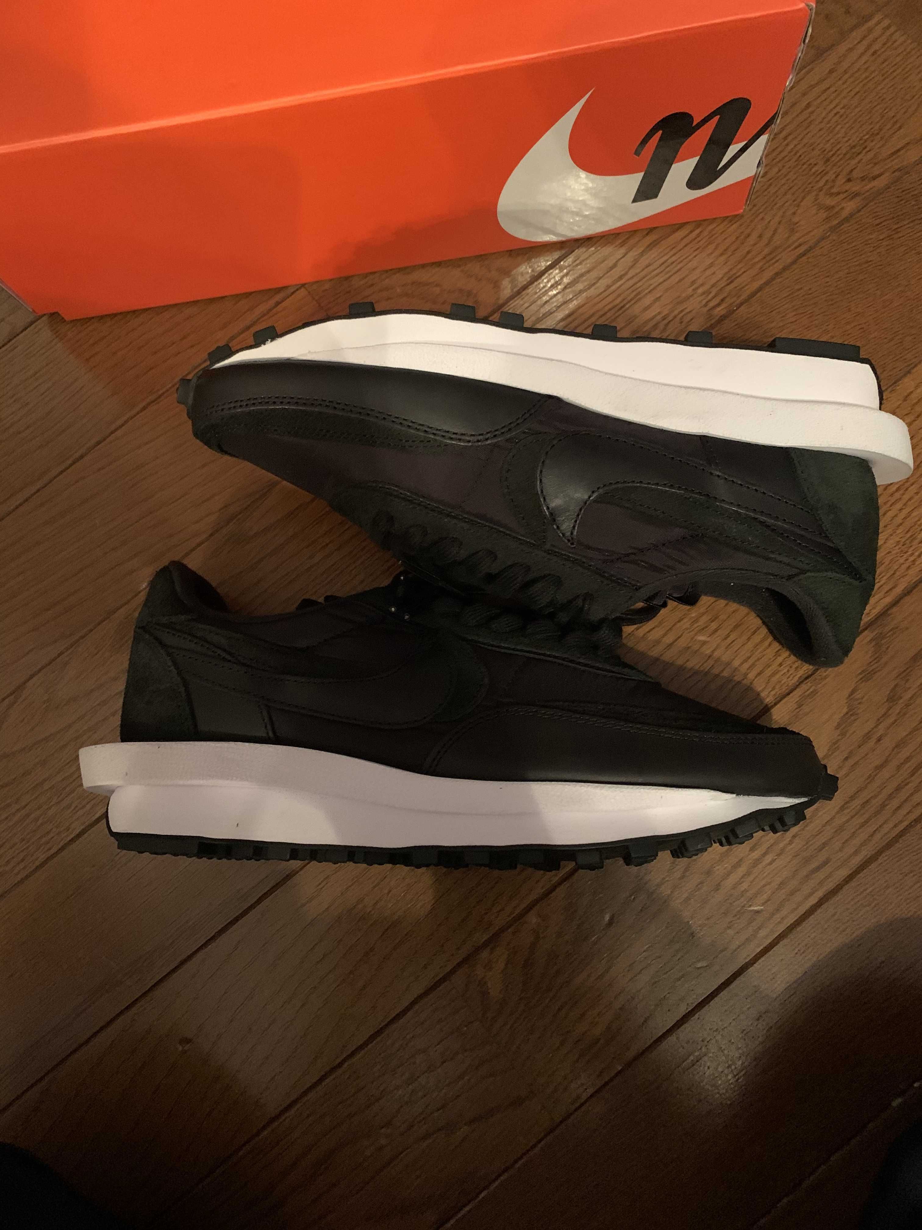 sacai × Nike LDV Waffle "Triple Black"