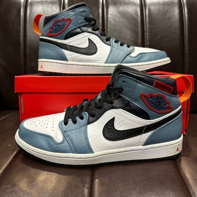 FACETASM × Nike Air Jordan 1 Mid "White/Navy"