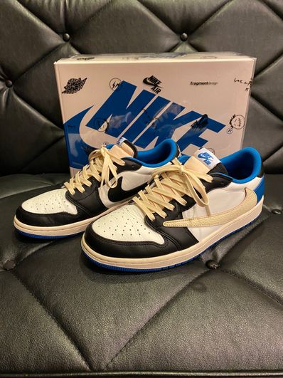 Travis Scott × fragment design × Nike Air Jordan 1 Low OG SP "Military Blue"