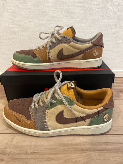 Zion Williamson × Nike Air Jordan 1 Low OG "Flax and Oil Green"