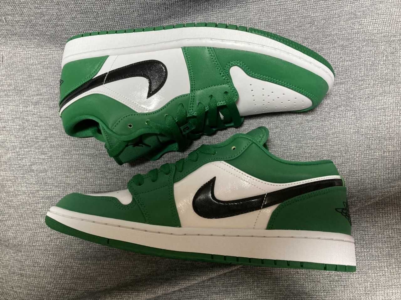 NIKE AIR JORDAN 1 LOW "PINE GREEN/WHITE"