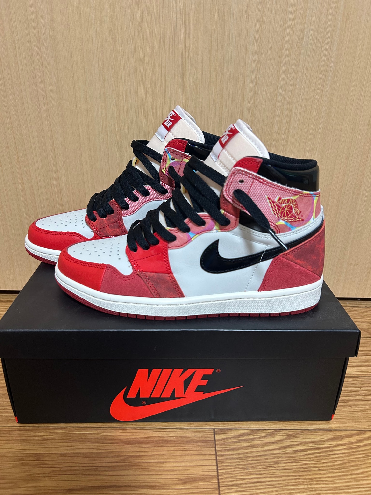 NIKE Air Jordan 1 レッド/ホワイト/ブラック　スパイダーマン Spider-Man × Nike Air Jordan 1 Retro High OG SP 