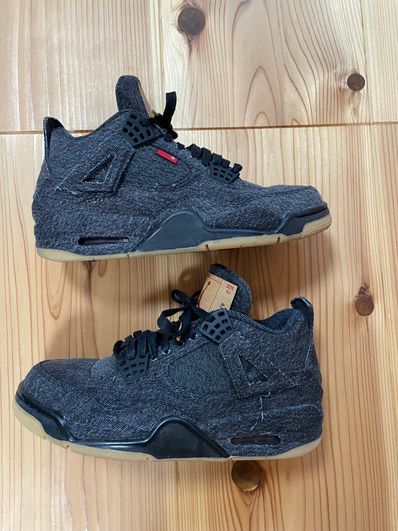 Nike × Levi's Air Jordan 4 "Black Denim" (Tag: ®)