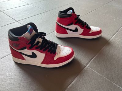 Spiderman × Nike Air Jordan 1 Origin Story "Gym Red/White/Photo Blue/Black"