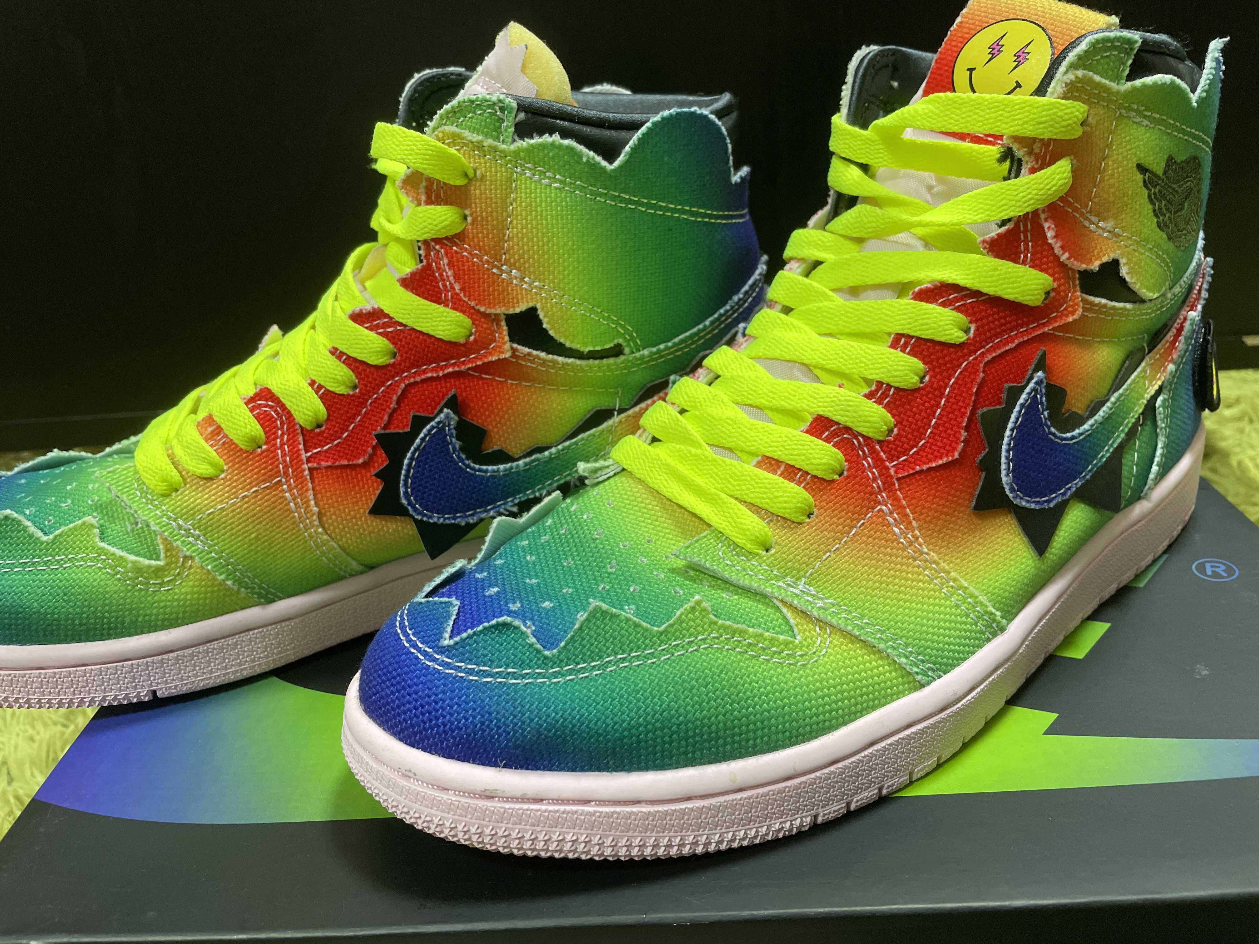 J Balvin × Nike Air Jordan 1 High OG "Rainbow"