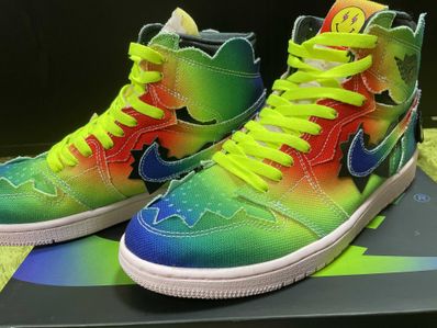 J Balvin × Nike Air Jordan 1 High OG "Rainbow"
