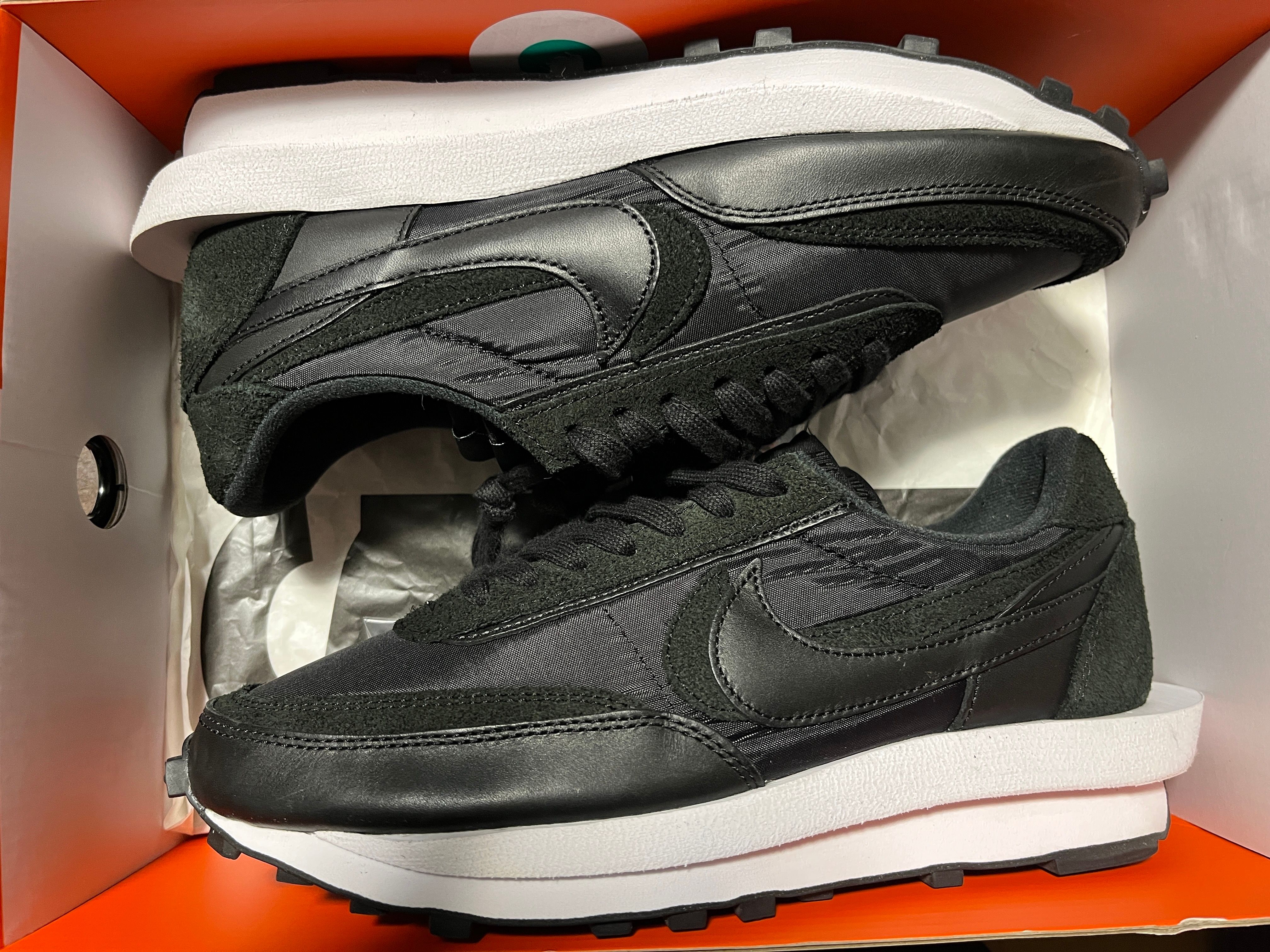 sacai × Nike LDV Waffle "Triple Black"