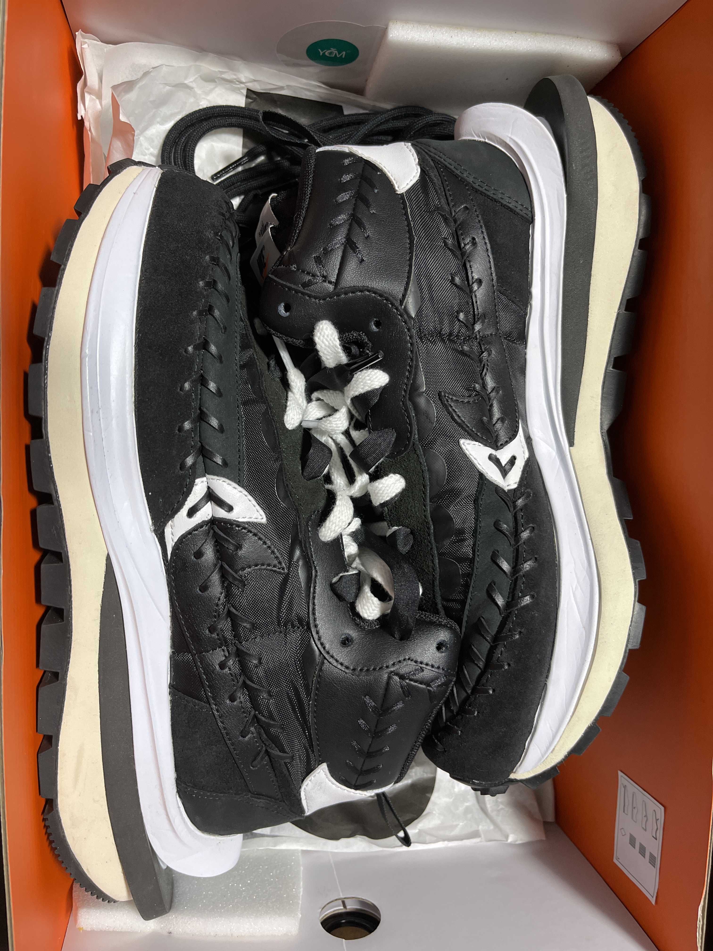 Jean-Paul Gaultier × sacai × Nike Vapor Waffle "Black/Black-White"